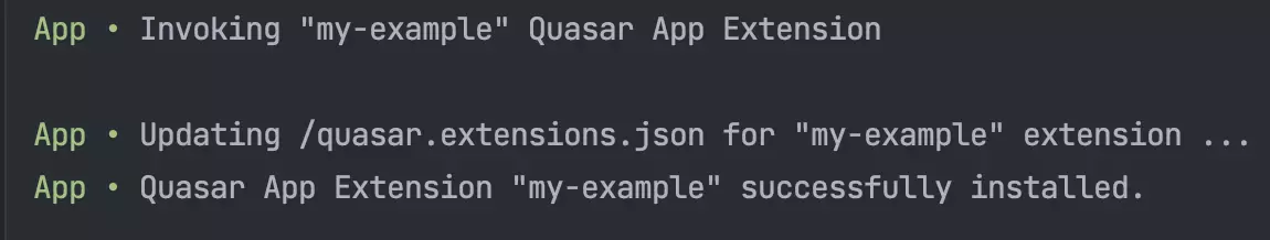 quasar extension my