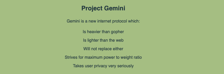 gemini protocol